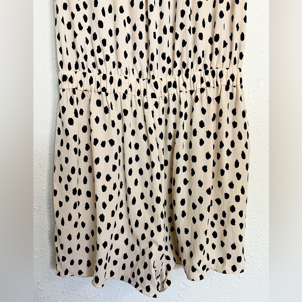Kate Spade New York Leopard Dot Crepe Romper  Size 12 - Picture 8 of 15